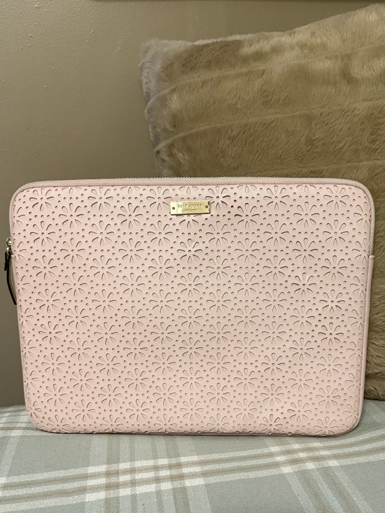 kate spade Accessories - Kate Spade Pink Laser Cut Floral Laptop Sleeve - 13”